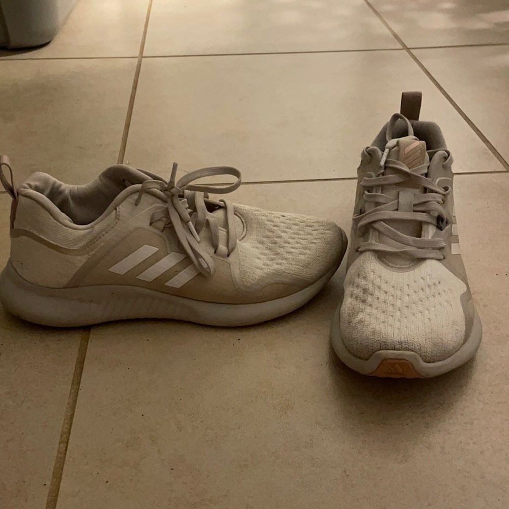 adidas Women's Athletic Shoes in Cream and White